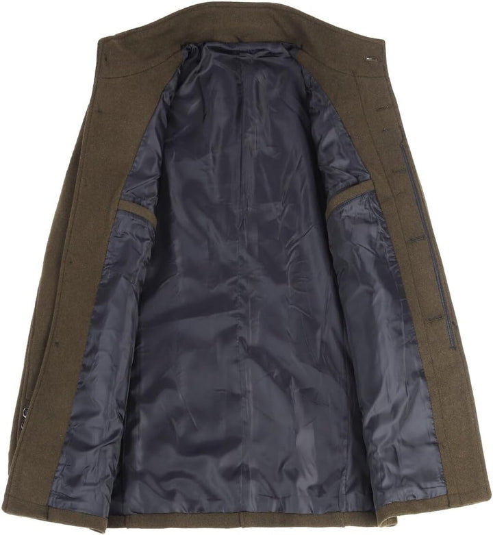 YOUTHUP Herren Wolle Mantel mit Steppweste Regular Fit Winter Wollmantel Outdoor Business Übergangsm