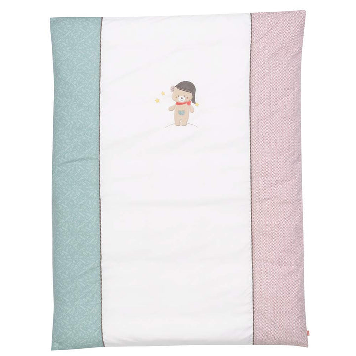 Fehn 060553 Bettwäsche Bruno – Kopfkissen & Bettdecke für Kinder im Set – Mit Bärenmotiv – 0+ Monate