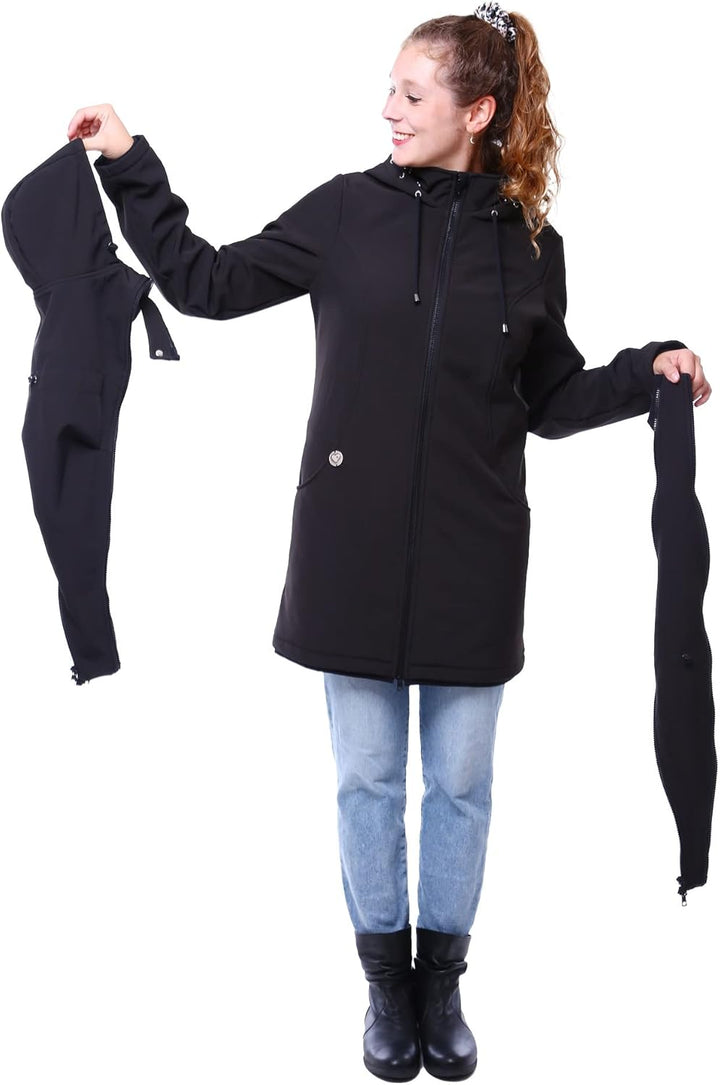 Viva la Mama – Allwetter Funktionsjacke für Mama und Baby, Umstandsjacke + Tragejacke - MELLORY XL V