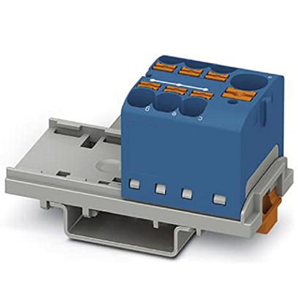 PHOENIX CONTACT PTFIX 10/6X4-NS35 BU Verteilerblock, 800 V, 63 A, Anzahl der Anschlüsse 7, Querschni