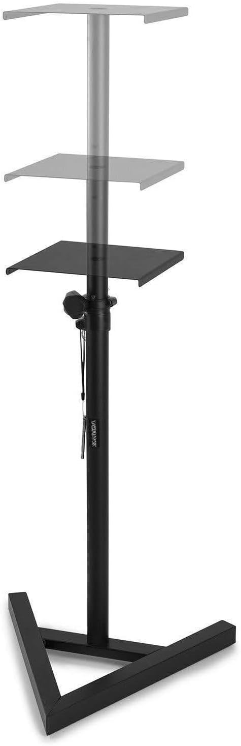 Vonyx SMS20 Studio Monitor Ständer, Stativ Set mit 2 höhenverstellbare Lautsprecher Ständer 65 bis 1