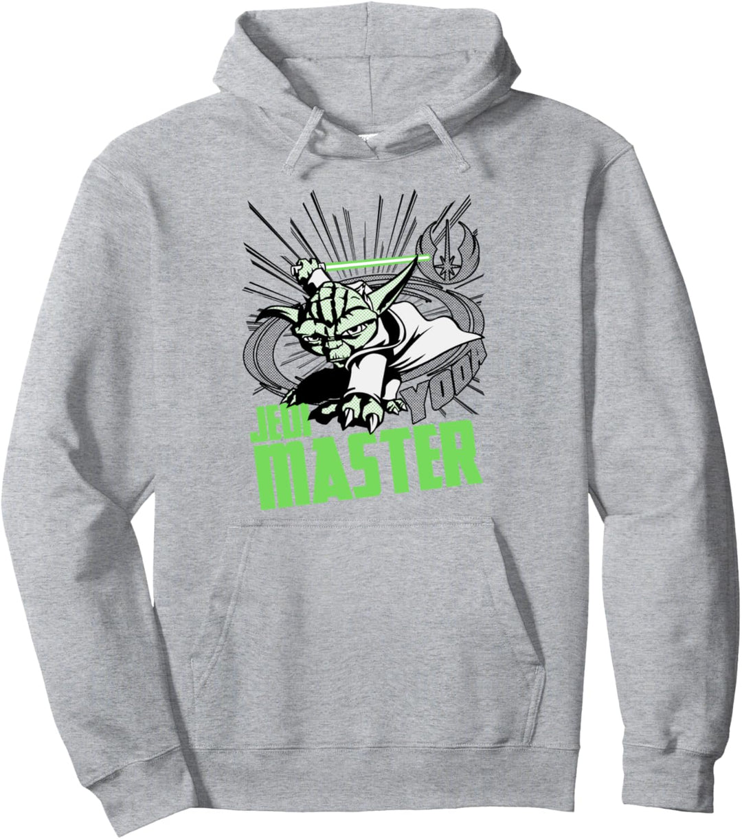 Star Wars: Clone Wars Yoda Jedi Master Action Pose Pullover Hoodie