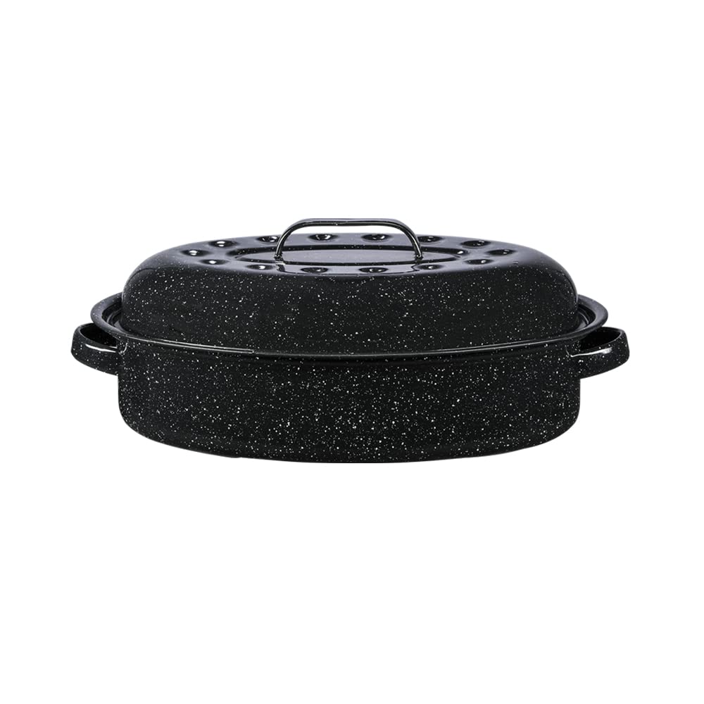 WARMCOOK 0508 Röster / Auflaufform, 40x27x15 cm, Karbonstahl 15 inches Schwarz, 15 inches Schwarz