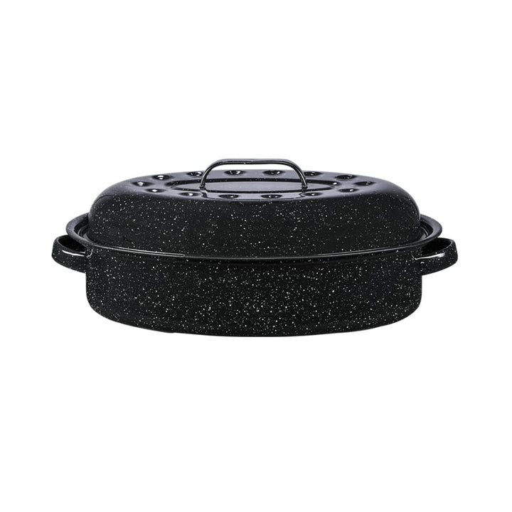 WARMCOOK 0508 Röster / Auflaufform, 40x27x15 cm, Karbonstahl 15 inches Schwarz, 15 inches Schwarz