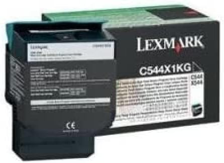Lexmark C544X1KG C544, X544 Tonerkartusche 6.000 Seiten Rückgabe, schwarz, Schwarz