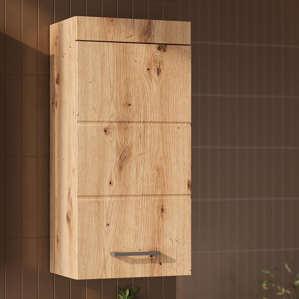 Vicco Badschrank Luna, Eiche, 37 x 77 cm Eiche Hängeschrank, Eiche Hängeschrank