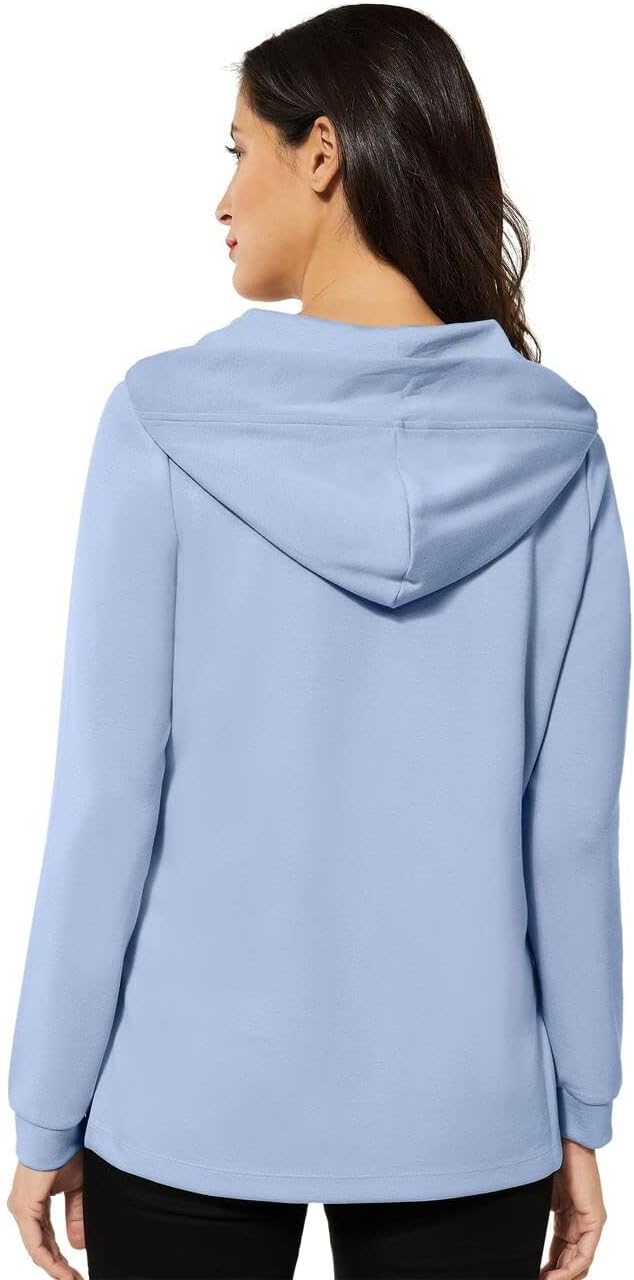 Street One Damen Hoodie 36 Light Lake Blue, 36 Light Lake Blue