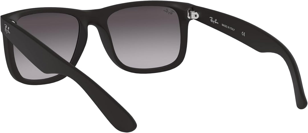 Ray-Ban unisex Justin Sonnenbrille, Rot(Rot/Blau), 51 Medium (Herstellergrösse: 51) Schwarz (Negro),