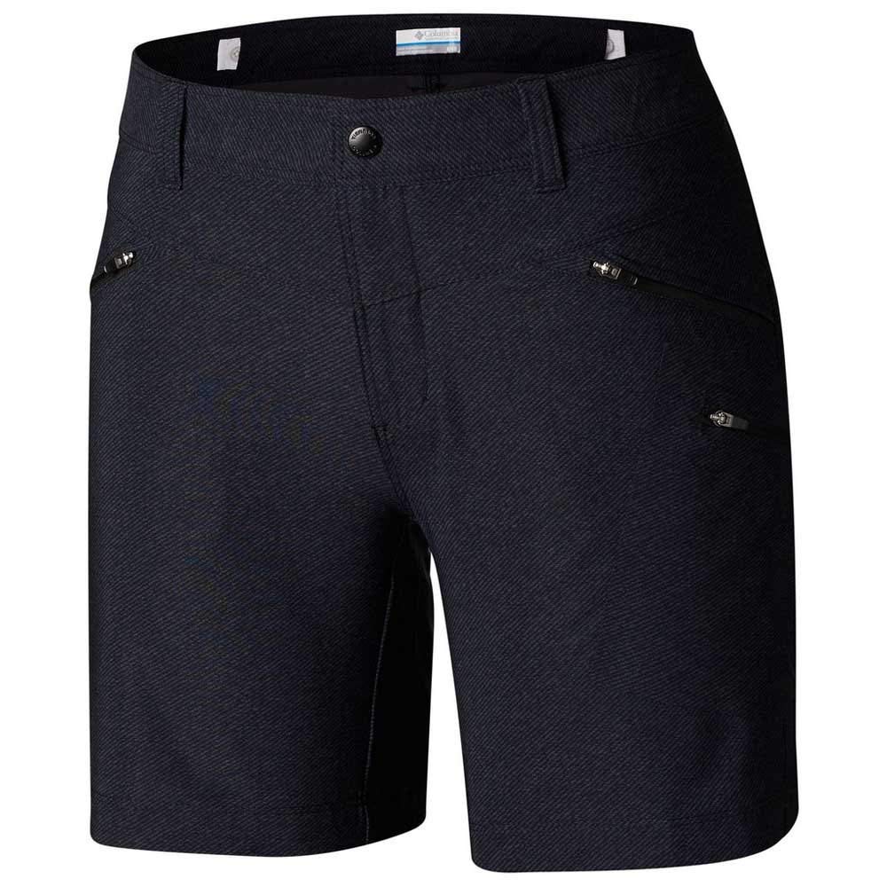 Columbia Damen Kurze Wanderhose Peak to Point, Black Denims Print, W10/L6, 1727611