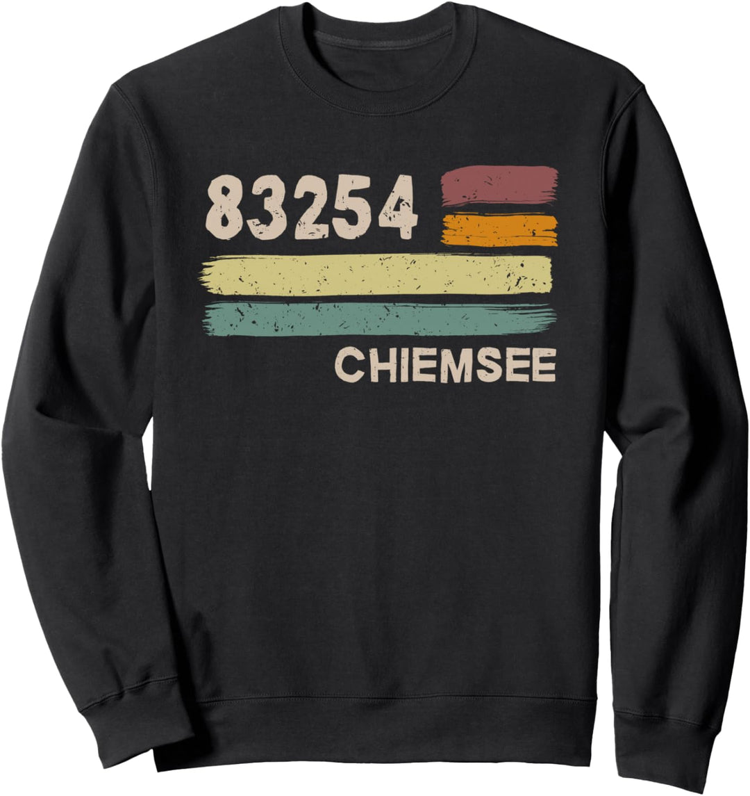 Retro 83254 Chiemsee Vintage Gemeinde PLZ Sweatshirt