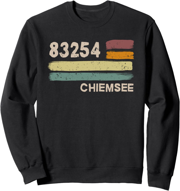 Retro 83254 Chiemsee Vintage Gemeinde PLZ Sweatshirt
