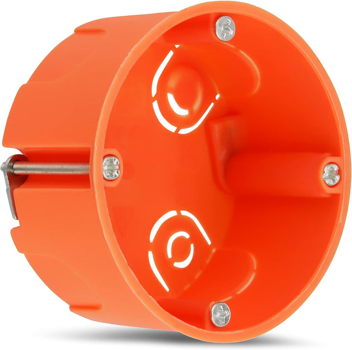 REV 0518342777 Hohlraumdose, Hohlwanddosen 25 St., Ø68mm, 35mm tief, Schrauben, orange 35 mm tief 25