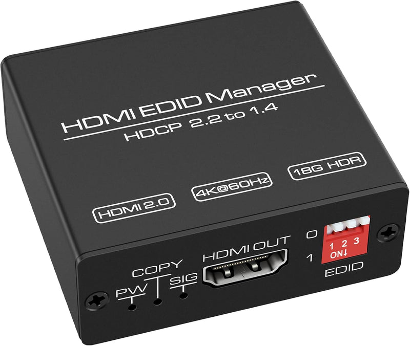 HDMI EDID Manager 4k Prophecy Emulator 8 EDID-Modus EDID-Kopierer programmierbare Verstärkungen Equa