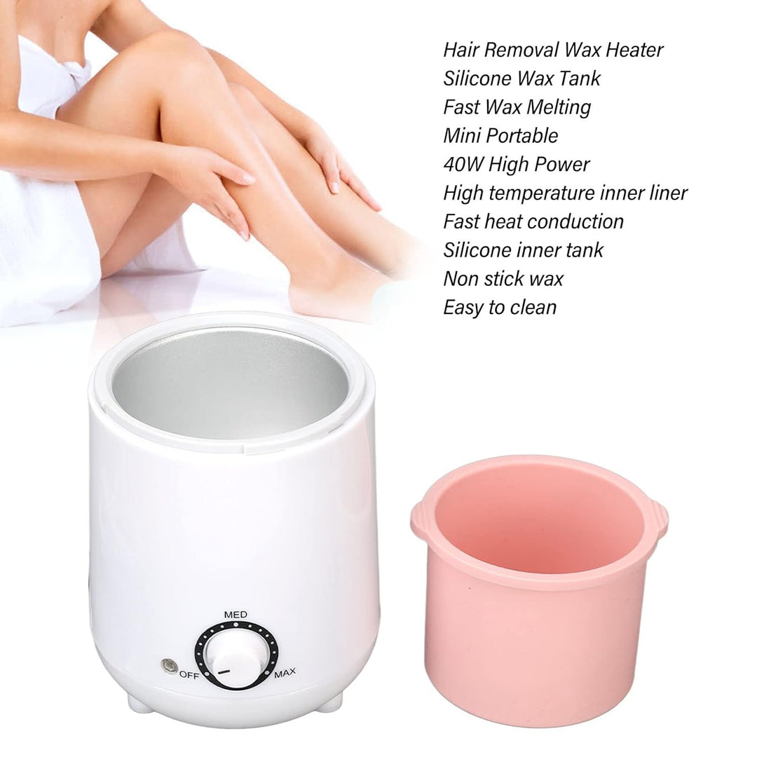 Mini Wachserhitzer, 250ml Silikon-Innentank für Leichte Reinigung, Tragbare und Kompakte Wachsmaschi