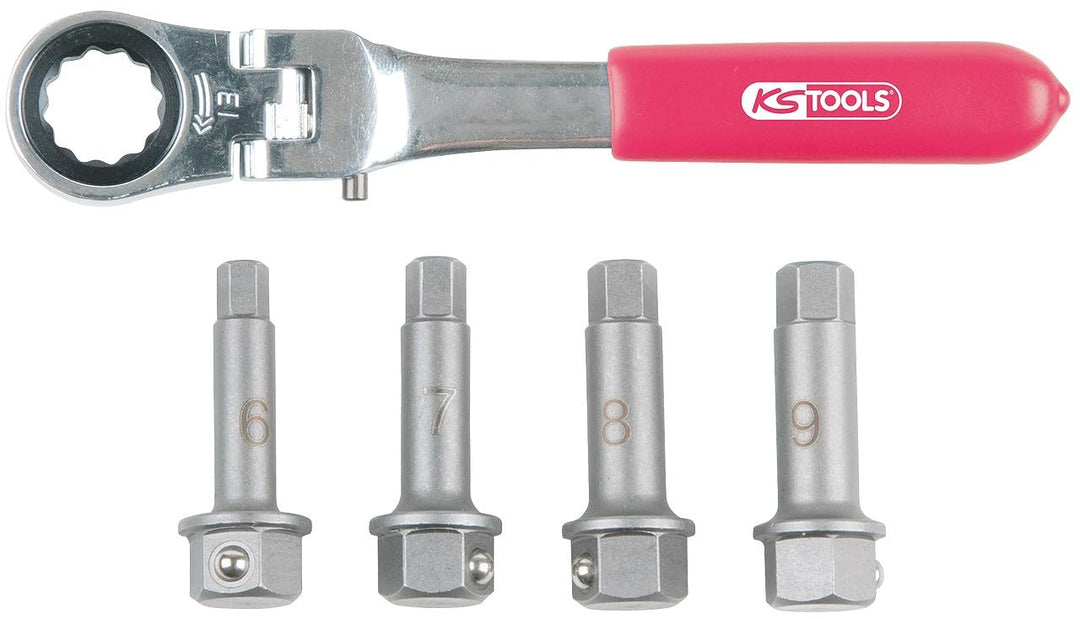 KS Tools 918.3500 1/2" Bremssattel Spezial-Steckschlüssel- Satz, 5-tlg.