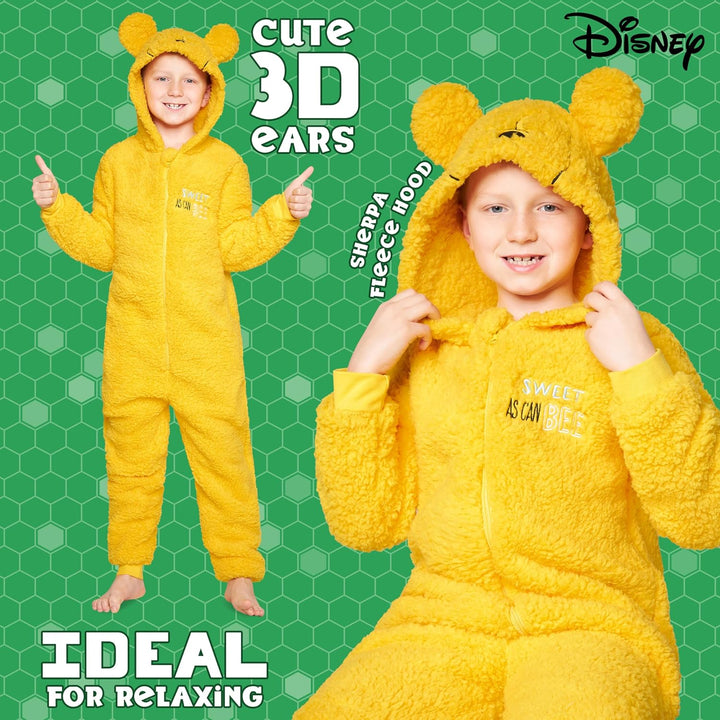 Disney Onesie für Mädchen, 4-15 Jahre - Stitch Jumpsuit - Kuschelanzug Einteiler für Mädchen 5-6 Jah