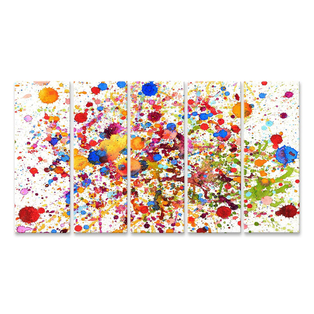 islandburner Bild auf Leinwand Bunte Lebendige Wasser Farbe Splash Kunst Abstrakt Bilder Wandbilder