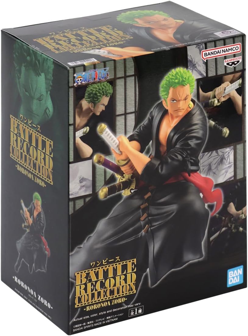 Banpresto Figur Statue One Piece Roronoa Zoro - Battle Record Collection - Höhe 17cm - Mehrfarbig