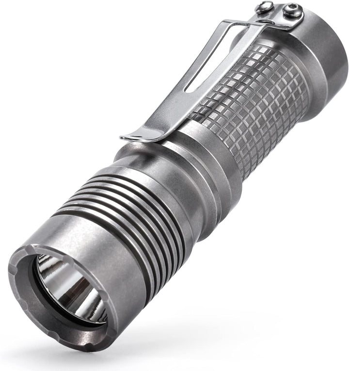 KeyUnity KF01 LED-Taschenlampe in Handgrösse mit Taschenclip, kompakte EDC Taschenlampe mit wiederau