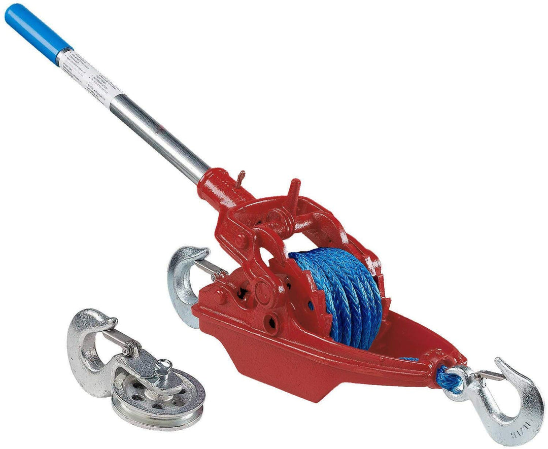 3 Tonnen Ratschenabzieher mit 35' von 5/16" Amsteel Blue
