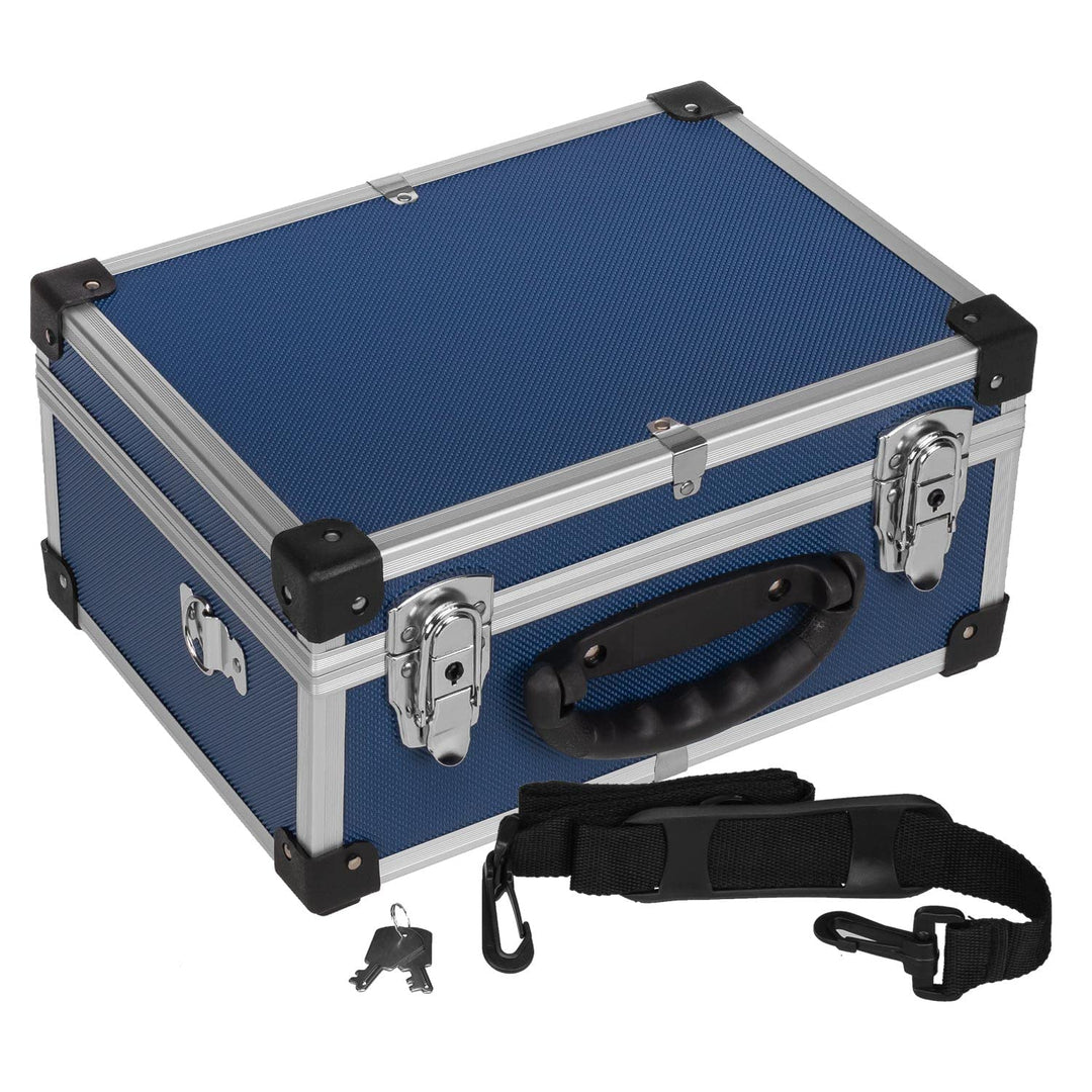 anndora Werkzeugkoffer 70106 Aluminium Rahmen Koffer - Werkzeugkiste 32,5 x 25,5 x 17,5 cm mit Neopr