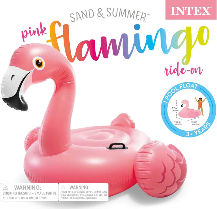 Intex Mega gelbe Ente, aufblasbare Insel Flamingo 70" x 53", Flamingo 70" x 53"