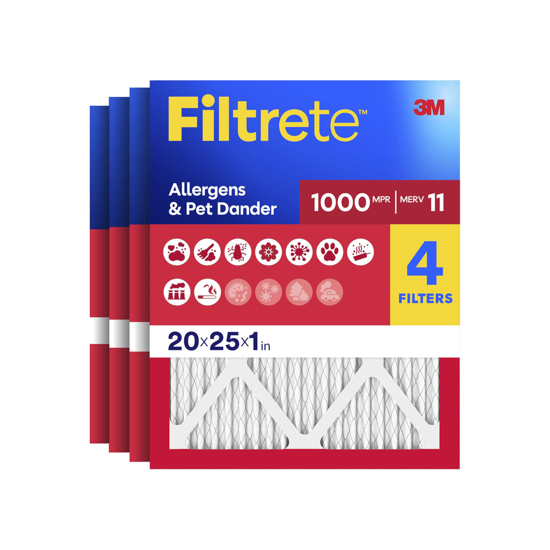Filtrete 20x25x1 Luftfilter, MPR 1000, MERV 11, Micro Allergen Defense 3 Monate Plissee 1 Zoll Luftf
