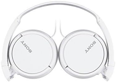 Sony MDR-ZX110AP faltbarer Bügelkopfhörer mit Headsetfunktion, weiss Weiss Single, Weiss Single