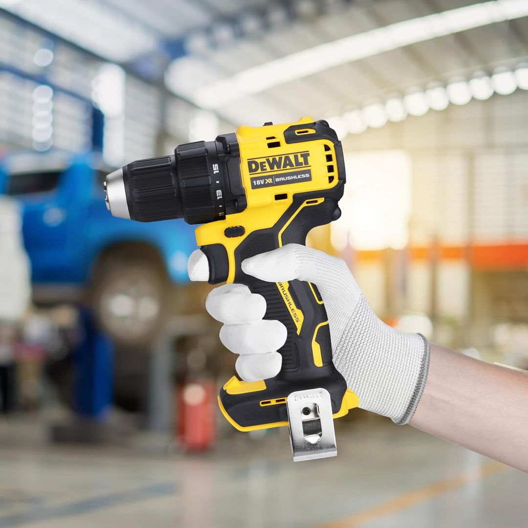 DEWALT DEWDCD708N DCD708N XR Bürstenloser Kombi-Bohrer, 18 V, blanke Einheit, Schwarz-Gelb