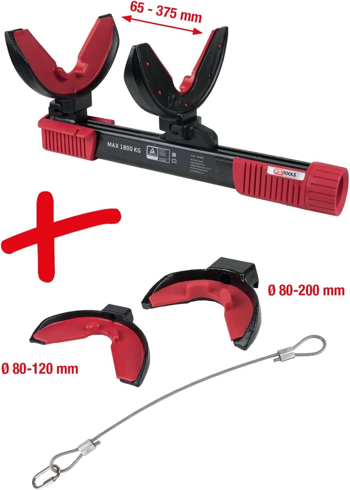 KS Tools 500.8625 Federspanner-Satz, 6-tlg, max. Belastung 1800kg