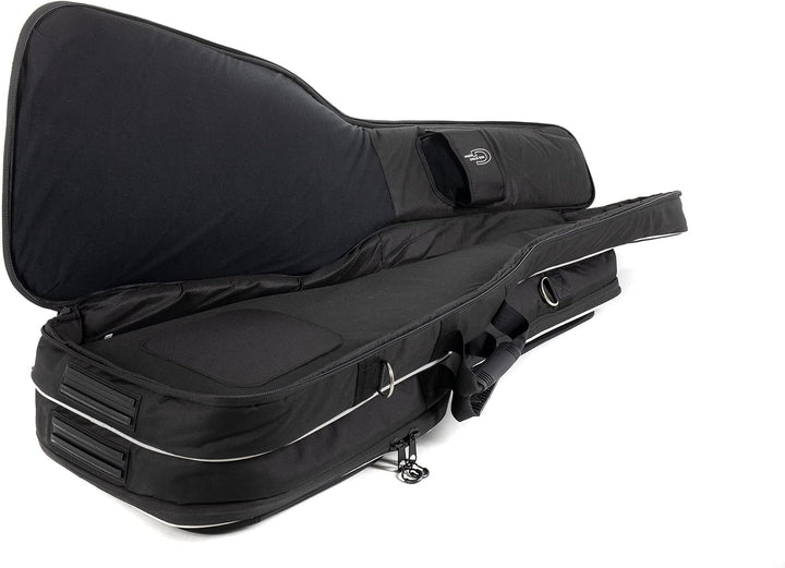 GEWA Gitarren Double Gig-Bag Prestige 25mm 2 E-Bässe, stabiler Komfortgriff, zusätzlicher Frontgriff