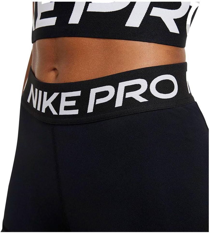Nike Damen W Np 365 kort 3" Shorts, Black/White M Black/White, M Black/White