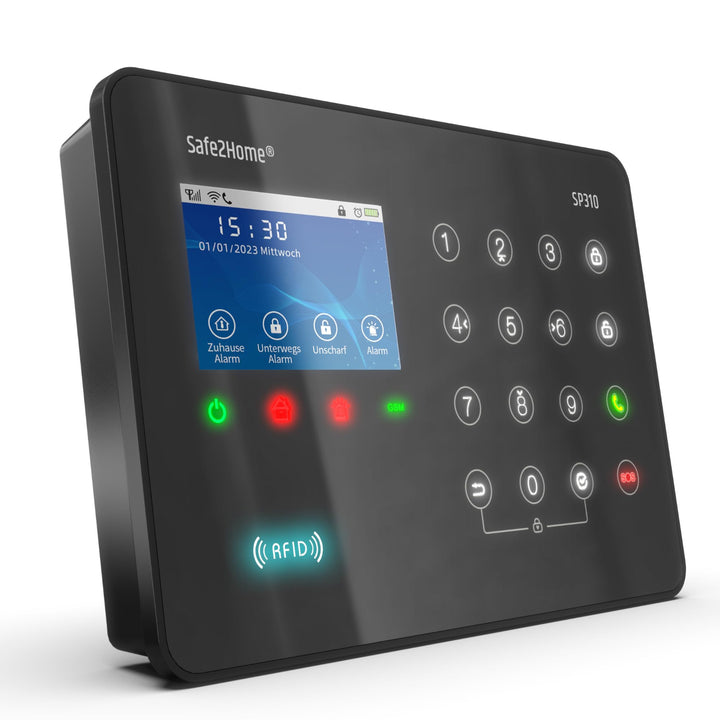 Safe2Home® SP310 Funk Alarmanlage Komplett Set - Störsendererkennung - Tüv-Rheinland zertifiziete Ba