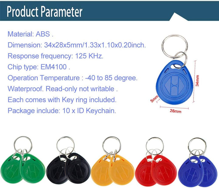 FTSTech IP65 Wasserdichter Metall-PIN-Code RFID-Zugriffskontrolltastatur + 60kg Magnetschloss + 12 V