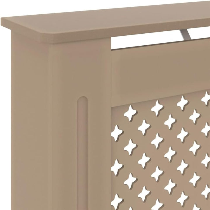 puraday Wohnzimmer Heizkörperabdeckung 78x19x81.5 cm MDF Heizkörperverkleidung Dekorative Wabenmuste