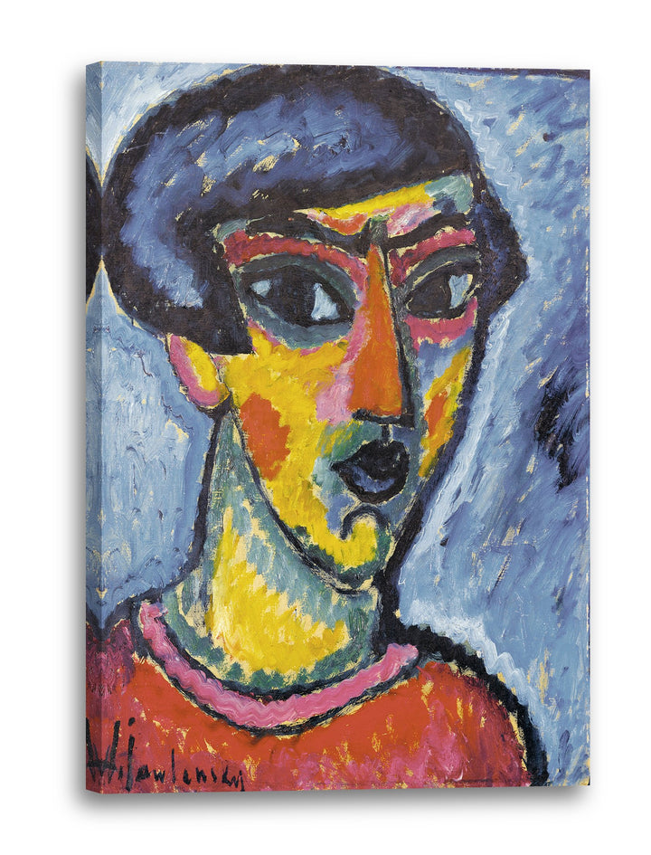 Printed Paintings Leinwand (40x60cm): Alexej von Jawlensky - Kopf in Blau 40x60 cm, 40x60 cm