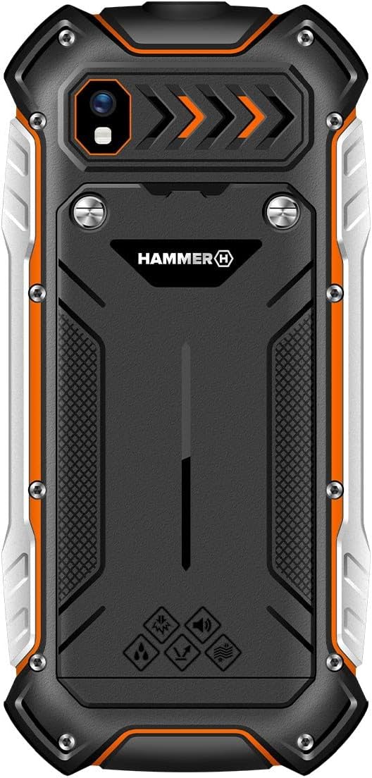 Hammer H Boost LTE Handy ohne Vertrag, 2.4 Zoll Farbdisplay, Robust, Mega Batterie 3500 mAh, (IP68),