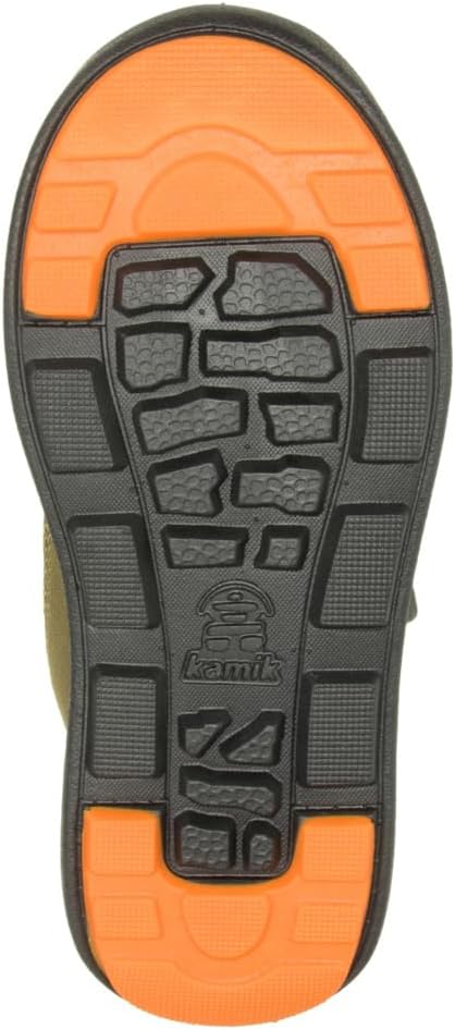 Kamik Stance2 Unisex Kinder Schneestiefel 22 EU Olive Orange, 22 EU Olive Orange