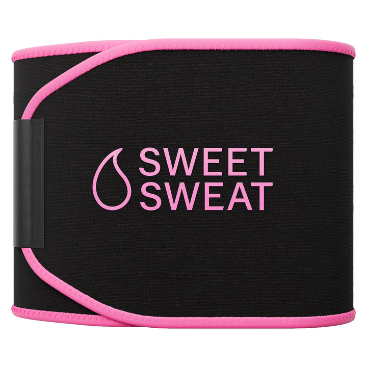 Sports Research Bauchgurt „Sweet Sweat“ zur Förderung der Schweissbildung am Bauch, Pinkes Logo, Lar