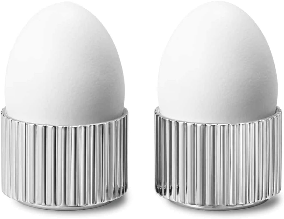 Georg Jensen Bernadotte Egg Cups, Stainless Steel