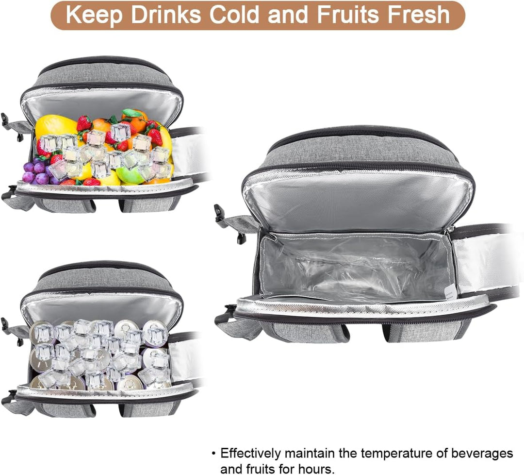 Sunflora Picknick Rucksack Set 2 Personen mit Isoliertem Kühlung und Decke, Picknickkorb 2 Personen