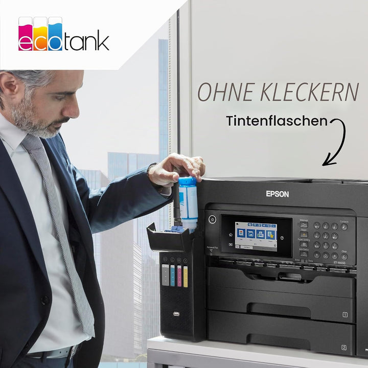 Epson EcoTank 113 Original Tintenflasche, Schwarz, Pigmenttinte (Packung mit 2) Schwarz 127 ml (Pack