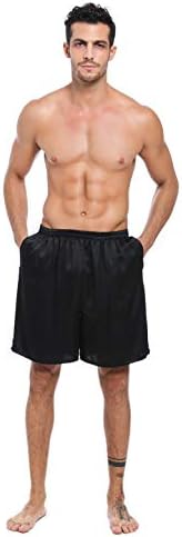 LePTON Herren Boxershorts, 100 % Maulbeerseide, super bequem