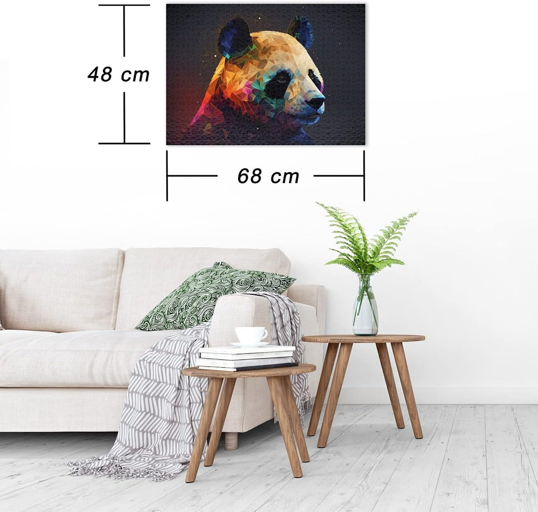 Ulmer Puzzleschmiede - Puzzle „Beyond Black &amp; White“ - Der Panda als modernes Tier-Puzzle mit 1000 T