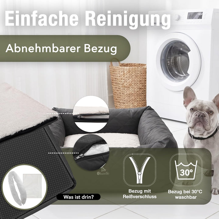Hunde Autositz Auto Hundesitz, 2-in-1 Hundebett Hundekorb für kleine & mittelgrosse Hunde, Oxford St