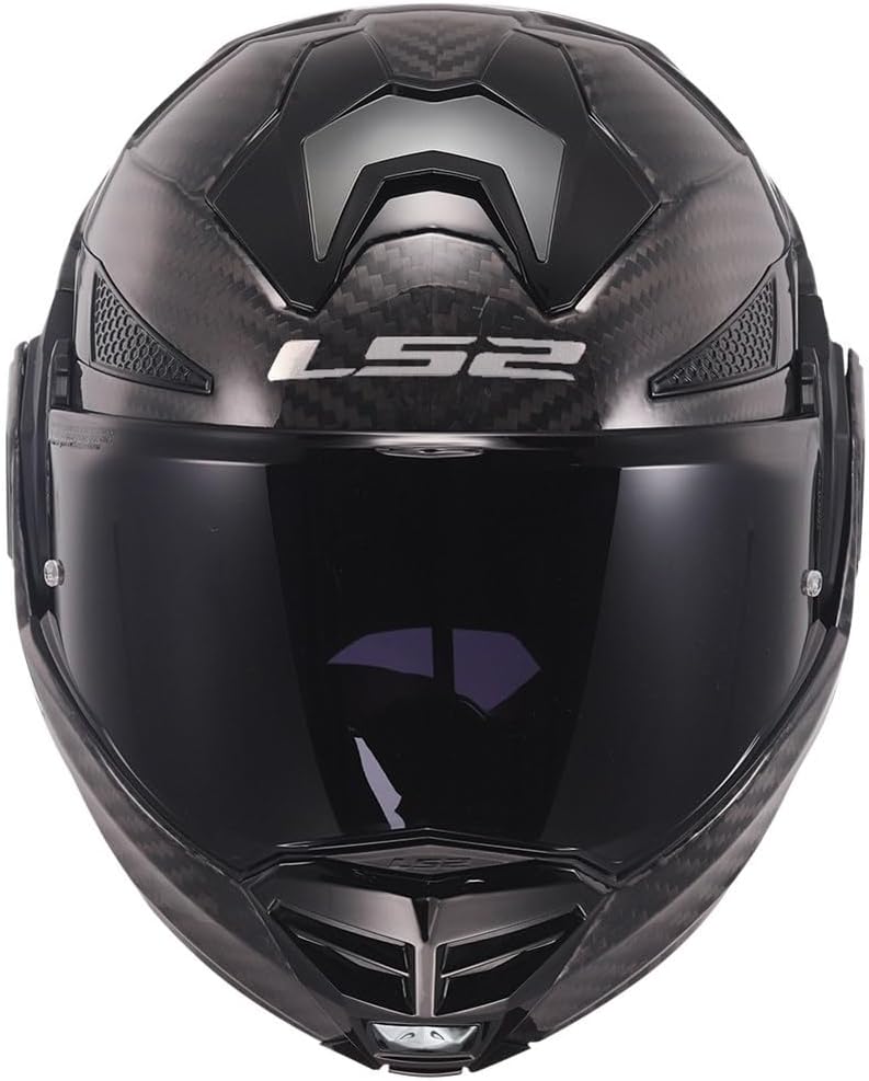 LS2 Klapphelm FF901 Advant X Carbon Solid ECE2206 Modularhelm Motorradhelm 3XL, 3XL