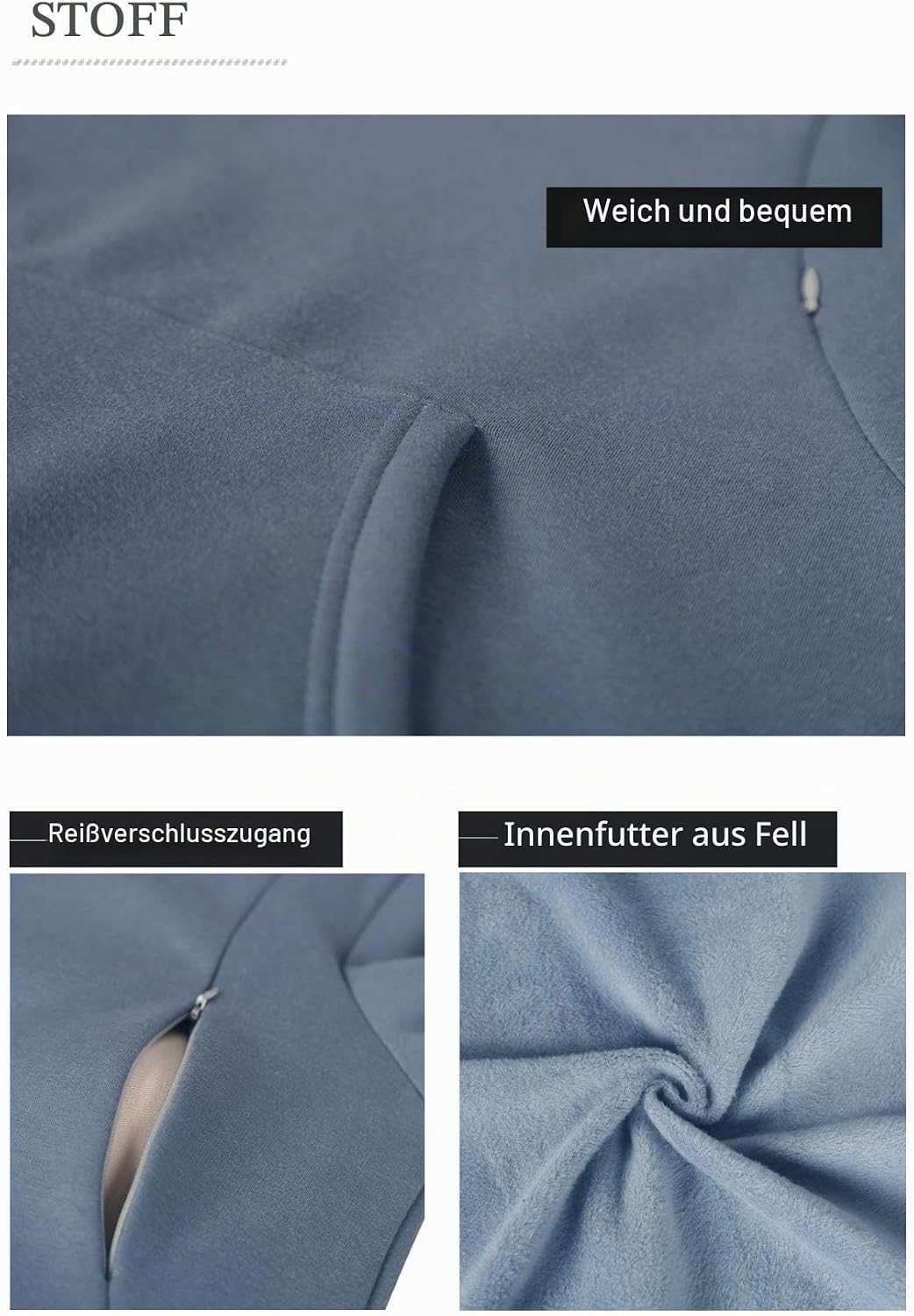 Smallshow Stillanzug Mutterschaft Fleece Stillpullover Stilloberteil Umstandsmode Hoodie Sweatshirt