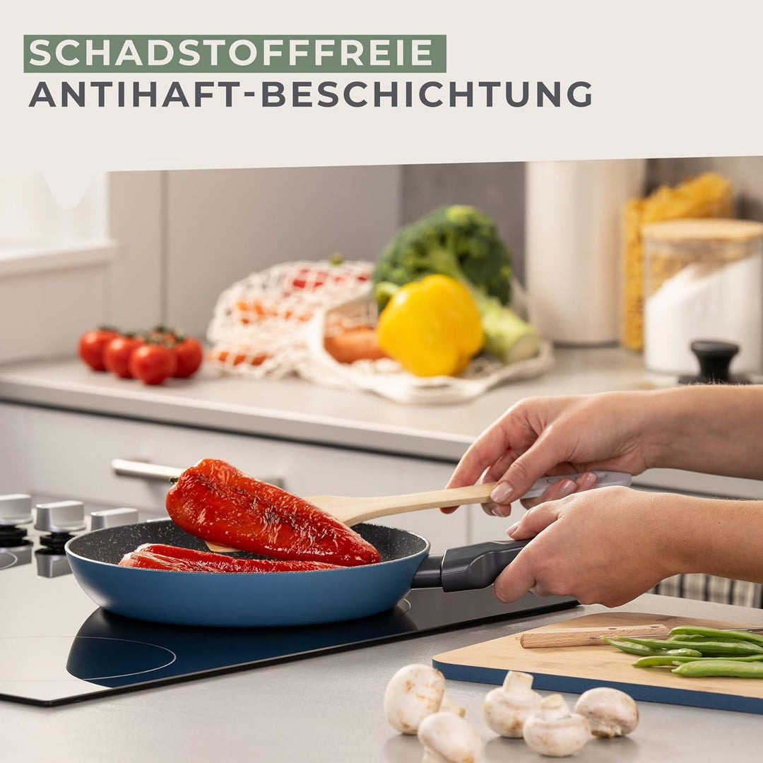 Fackelmann Balance 24cm Pfanne – Recyceltes Aluminium, Keramik-Antihaft, PFAS-frei – Induktionsgeeig