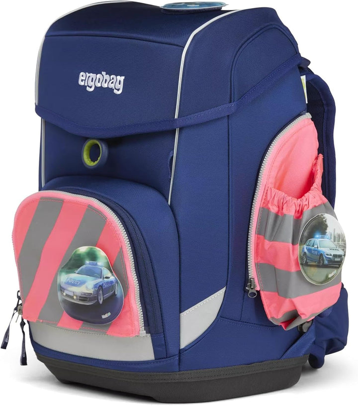 ergobag Seitentaschen Zip-Set mit Reflektorstreifen Sichtbarkeits-Set mit Seitentaschen pack cubo un
