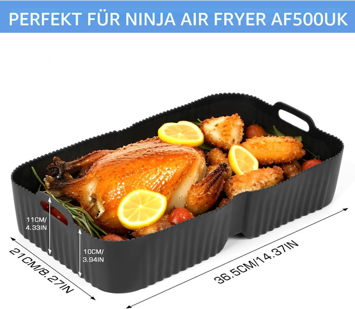 Pietuley Ninja Heissluftfritteuse Zubehör für Foodi Flexdrawer 10,4 L AF500DE, COSORI Heissluftfritt